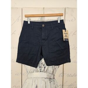 Chubbies The Armadas Navy Blue Stretch Twill Flat Front Shorts 7 Inch Inseam 30